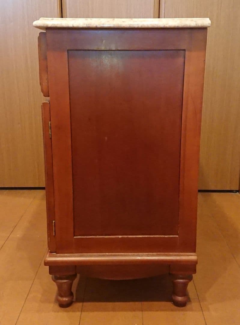 英国アンティーク マーブルトップキャビネット 大理石