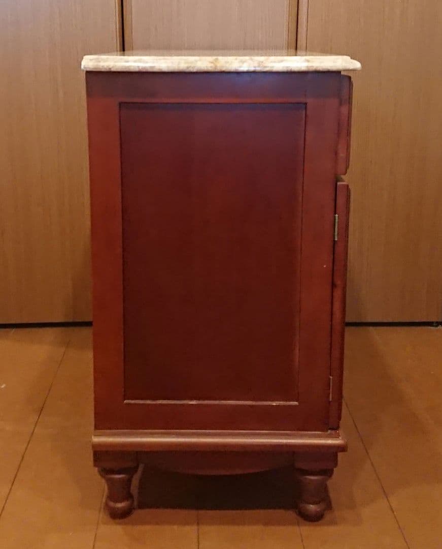 英国アンティーク マーブルトップキャビネット 大理石