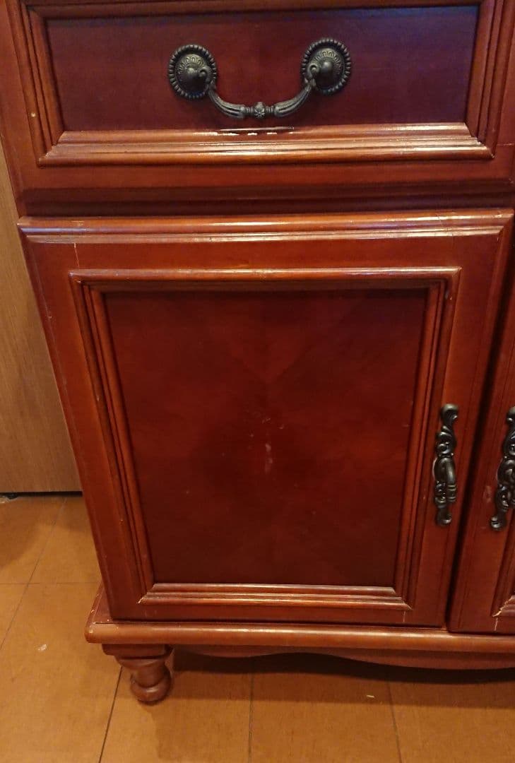 英国アンティーク マーブルトップキャビネット 大理石