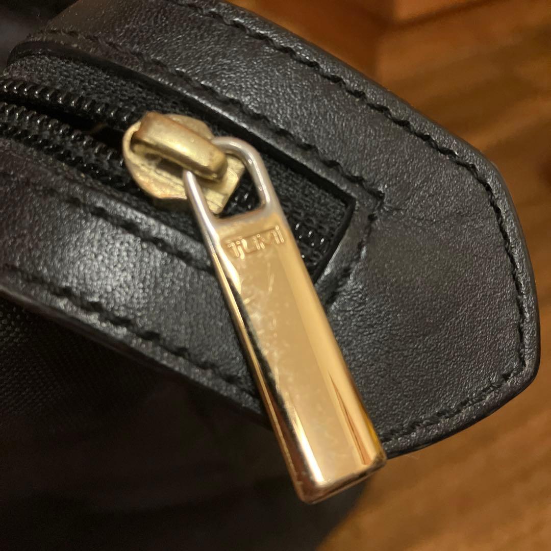 TUMI 黒 ナイロン レザー ビジネスバッグ