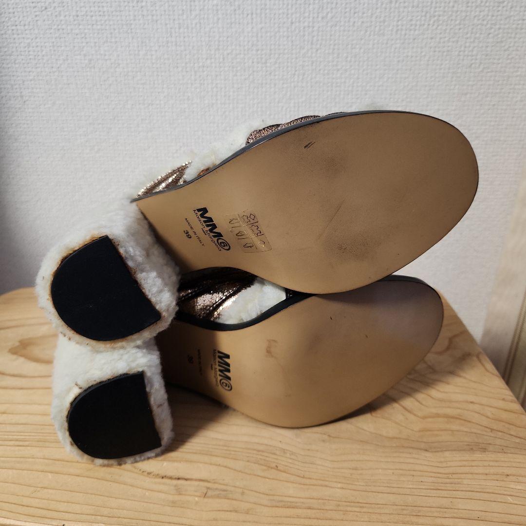 MM6 Maison Margiela メタリックファーシュー