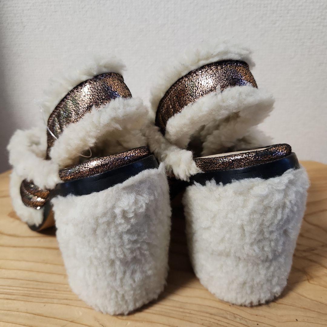 MM6 Maison Margiela メタリックファーシュー