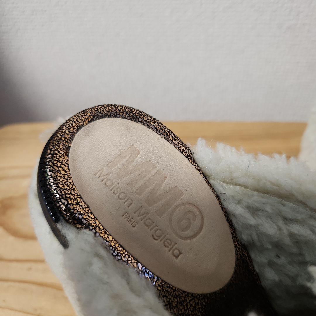 MM6 Maison Margiela メタリックファーシュー