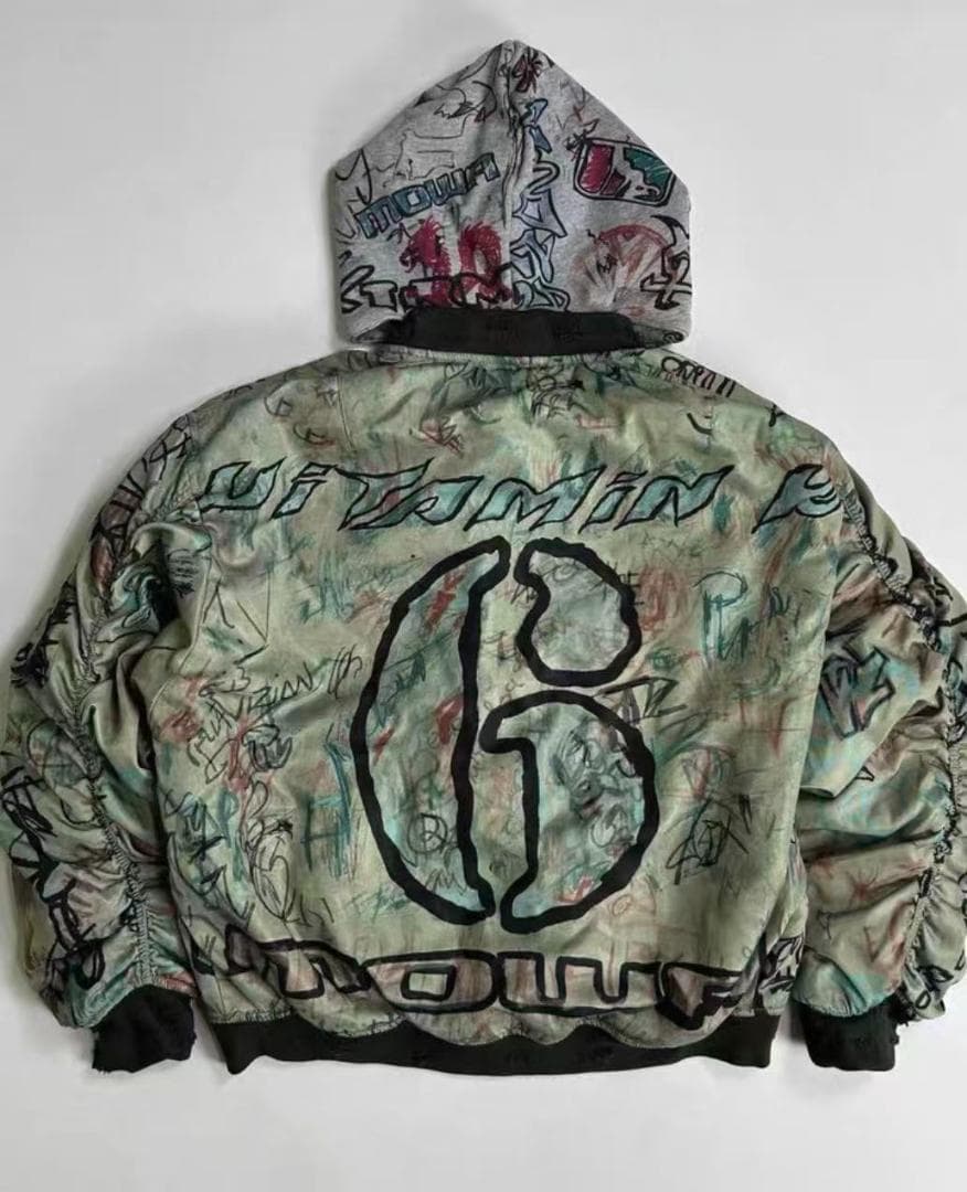 MOWALOLA MA-1ジャケット Mサイズ グラフィティ