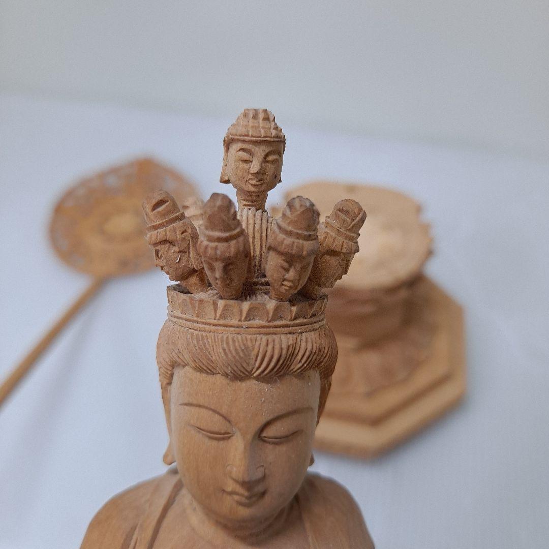 手彫り円空仏 十一面観音