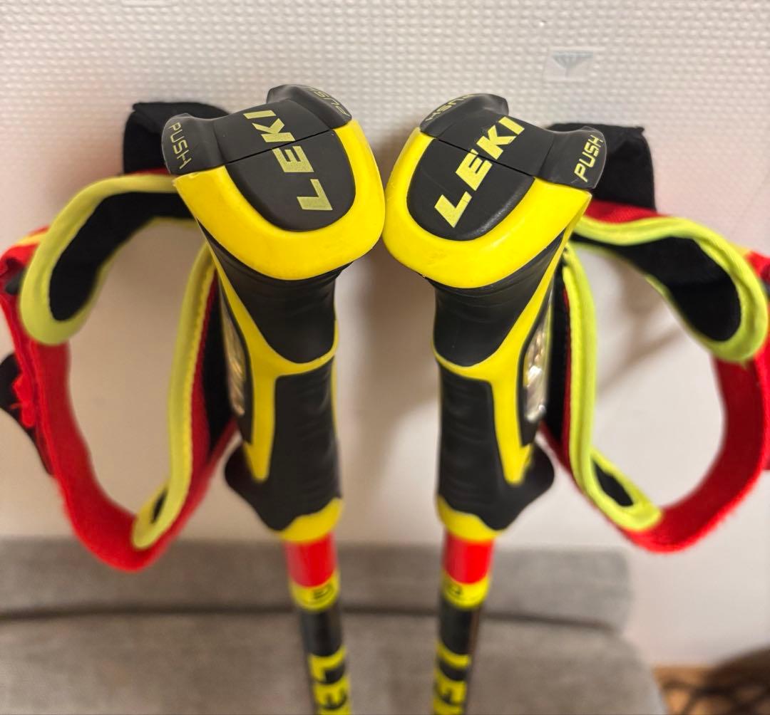 丸さま専用LEKI レキ スキーストック ベノム バリオ 3D 95～125cm