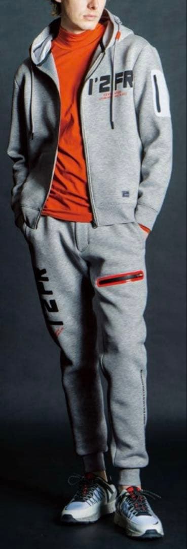 早い者勝ちアイズフロンティア　8968フルジップパーカー上下セット組Ｍ寸ヘザーグ