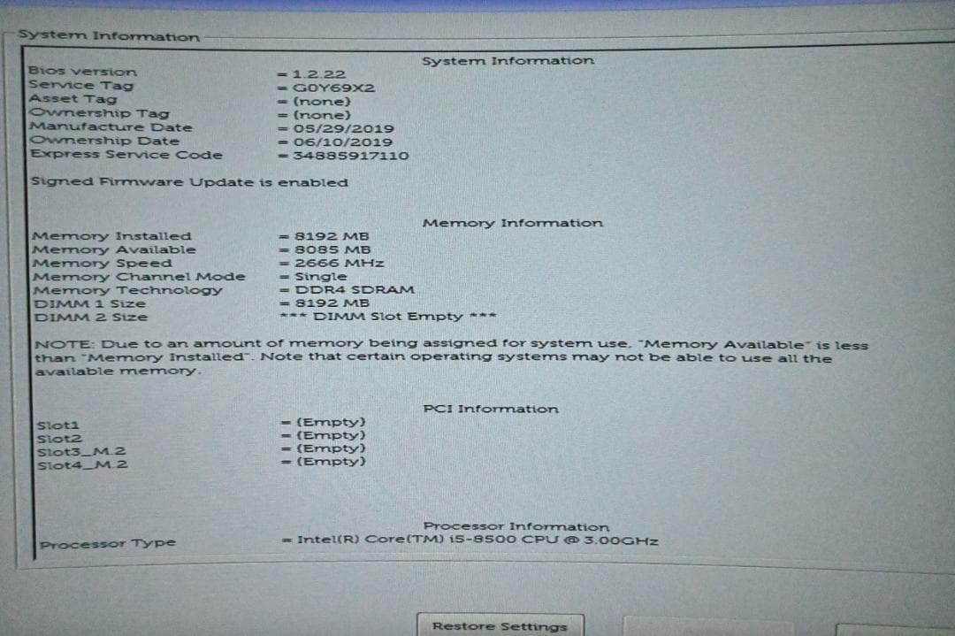 DELL OptiPlex 3060 デスクトップPC【ジャンク品SSDなし】