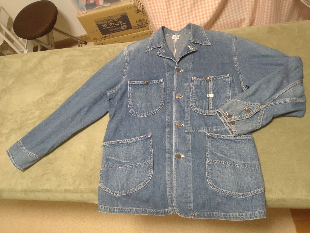 本日までお値下げ中　リー　デニムカバーオール　ジャケット　ハウスタグ