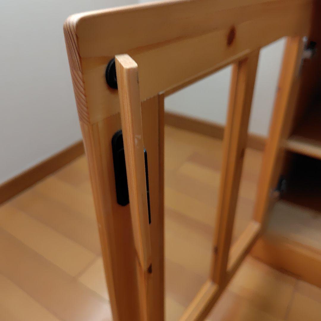 木製テレビ台 ガラス扉付き