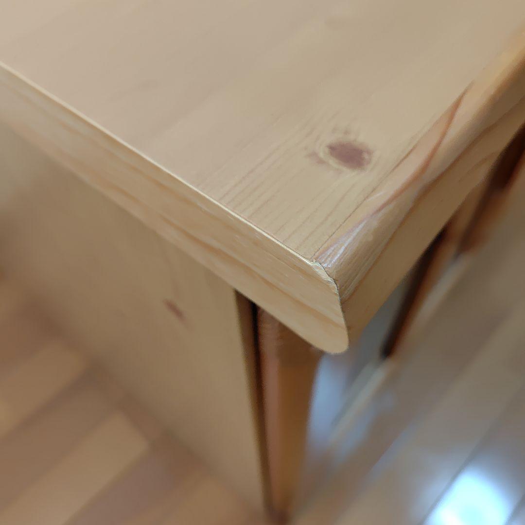 木製テレビ台 ガラス扉付き