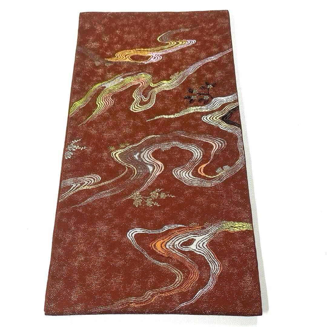 専用帯6119 ●二代目 龍村平蔵 龍村光翔 国宝琴 高級 正絹 袋帯