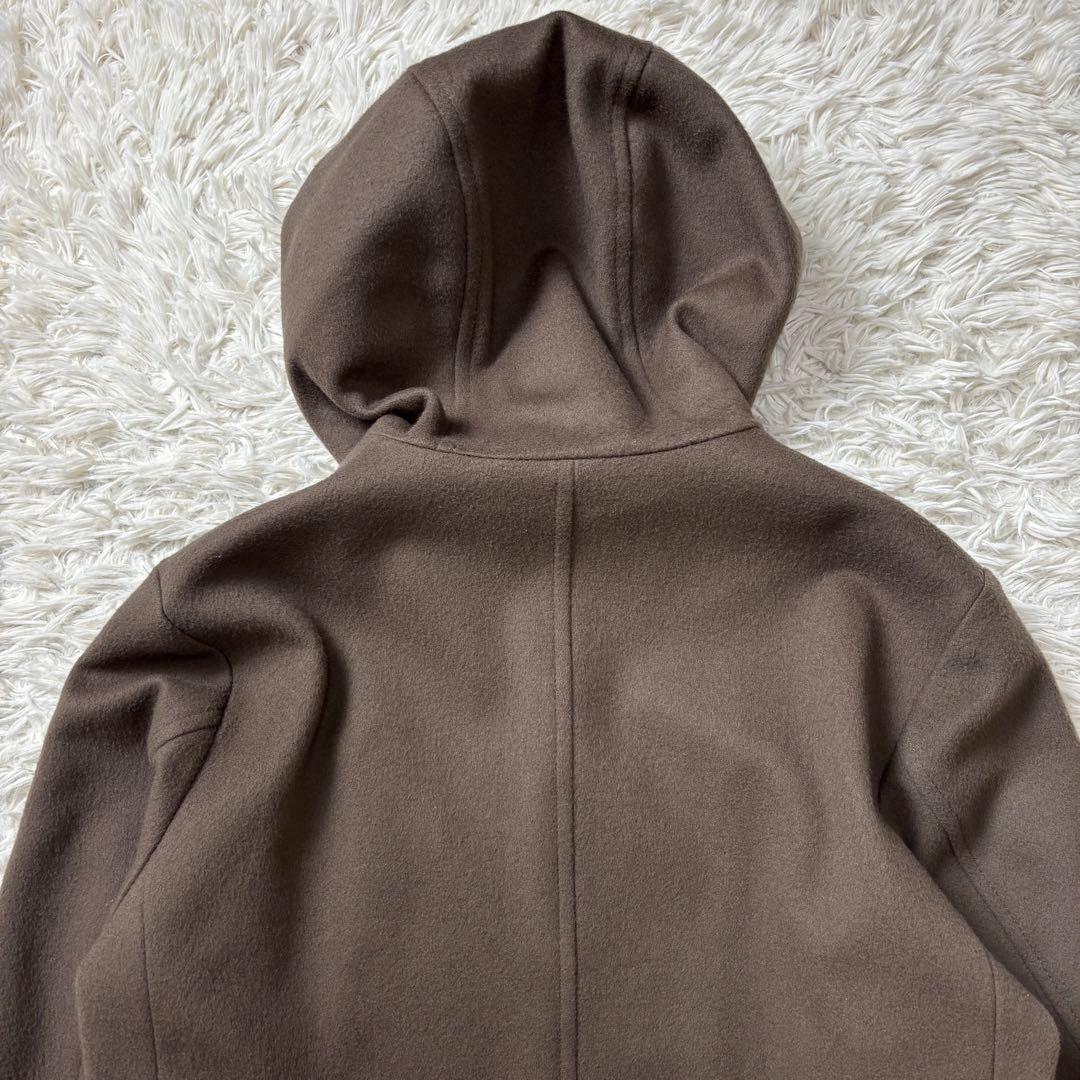 美品 ブラックレーベルクレストブリッジ フーデッドコート CBチェック