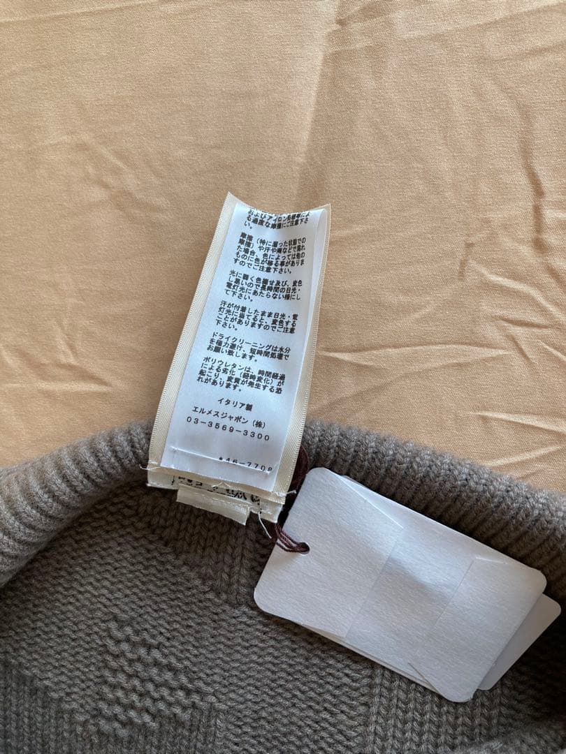 最終価格　新品タグ付 HERMES エルメス ポンチョ 34 ニット ケープ