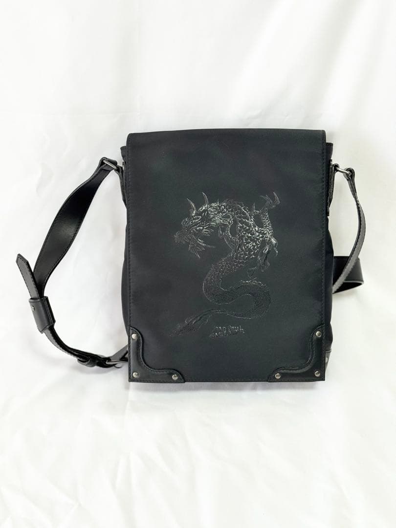 【未使用】Jean Paul GAULTIER ドラゴン刺繍ショルダーバッグ