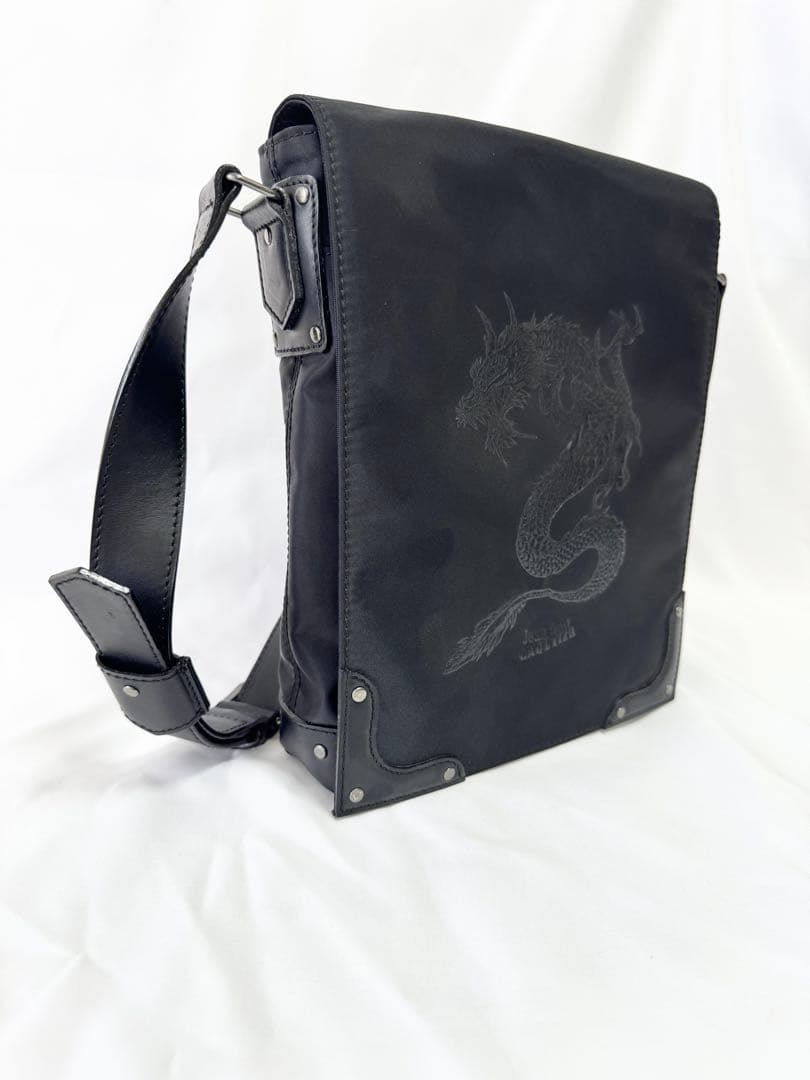 【未使用】Jean Paul GAULTIER ドラゴン刺繍ショルダーバッグ