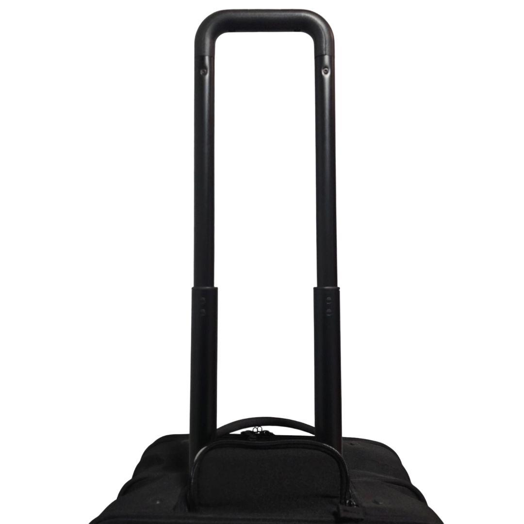 美品 機内持ち込み 無印良品 半分の厚みで収納できるソフトキャリーケース 黒