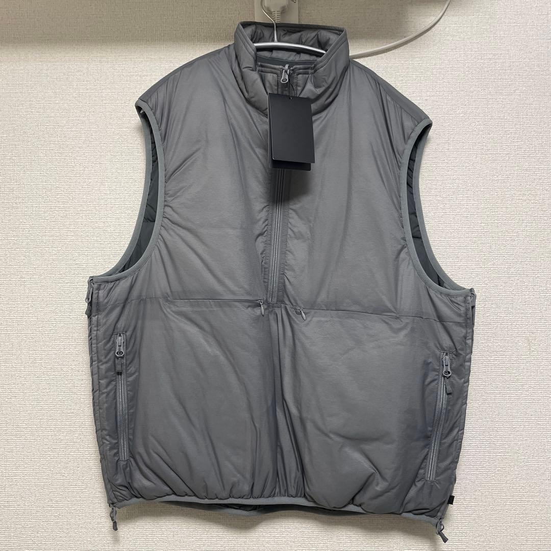 s*9様 ダイワピア39 中綿 リバーシブル プルオーバーベスト グレー フリー