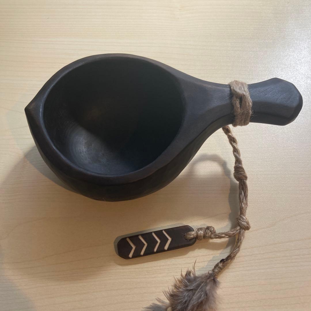 【新品】ソウルオブシベリア #1 ブラックペンダント　No.1800 ククサ