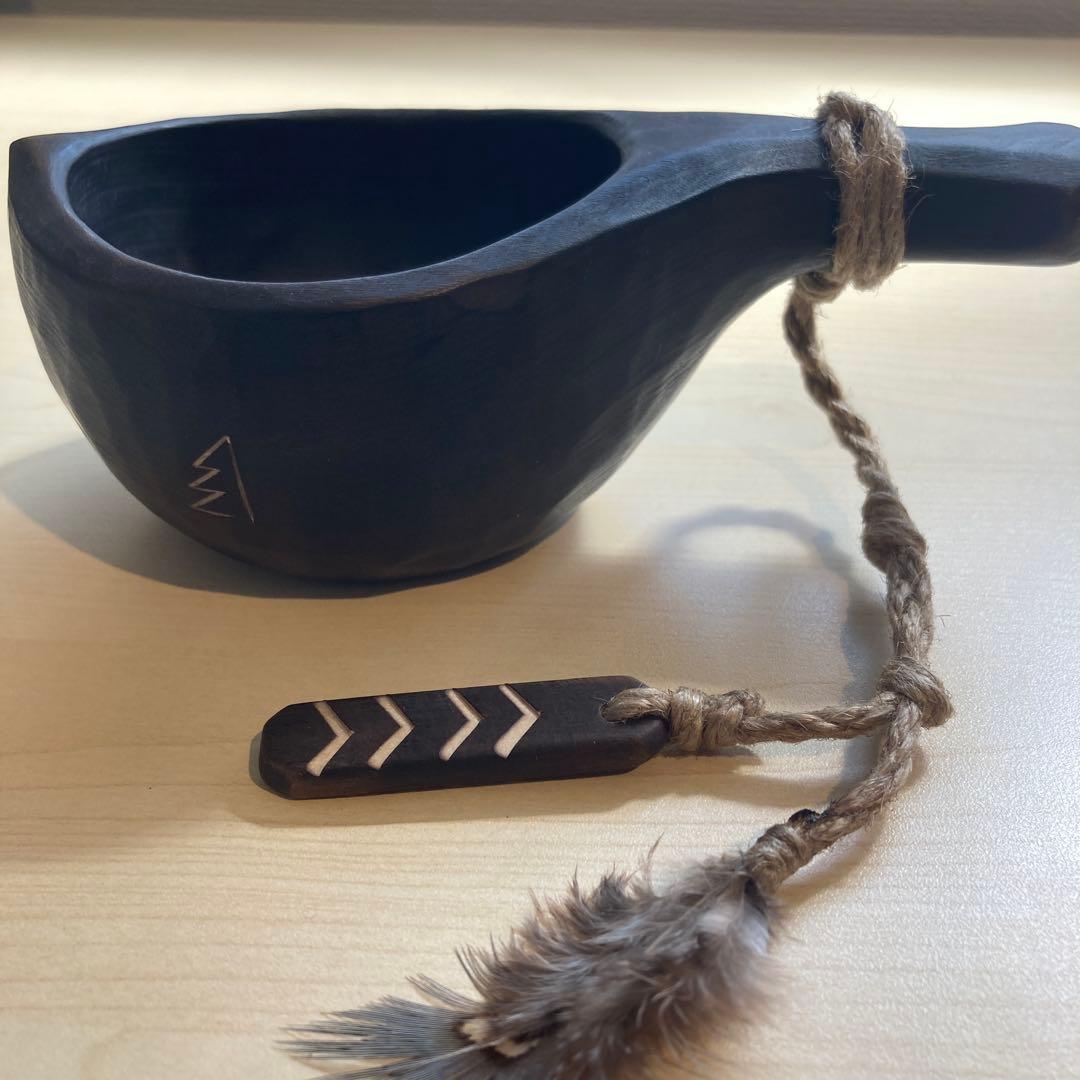 【新品】ソウルオブシベリア #1 ブラックペンダント　No.1800 ククサ