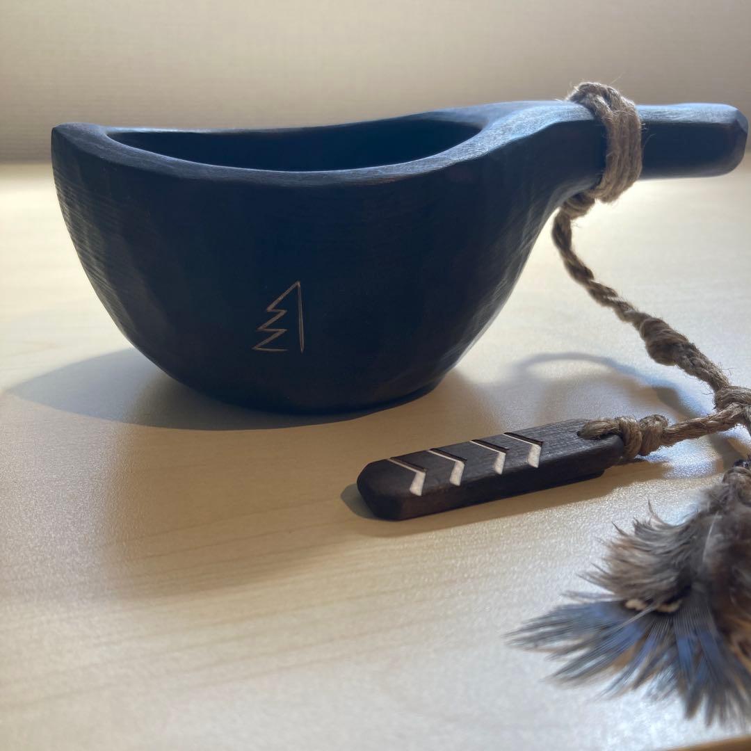 【新品】ソウルオブシベリア #1 ブラックペンダント　No.1800 ククサ