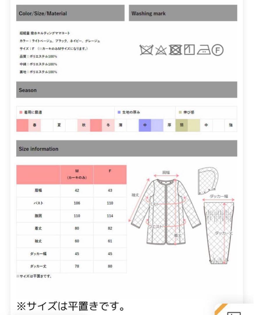 sweet mommyママコート おんぶ 抱っこ ダッカー付ネイビー