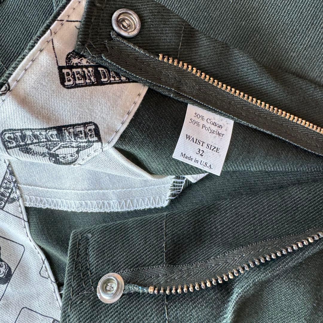 90s 米国製 ベンデイビス フリスコ パンツ グリーン 新品未使用品