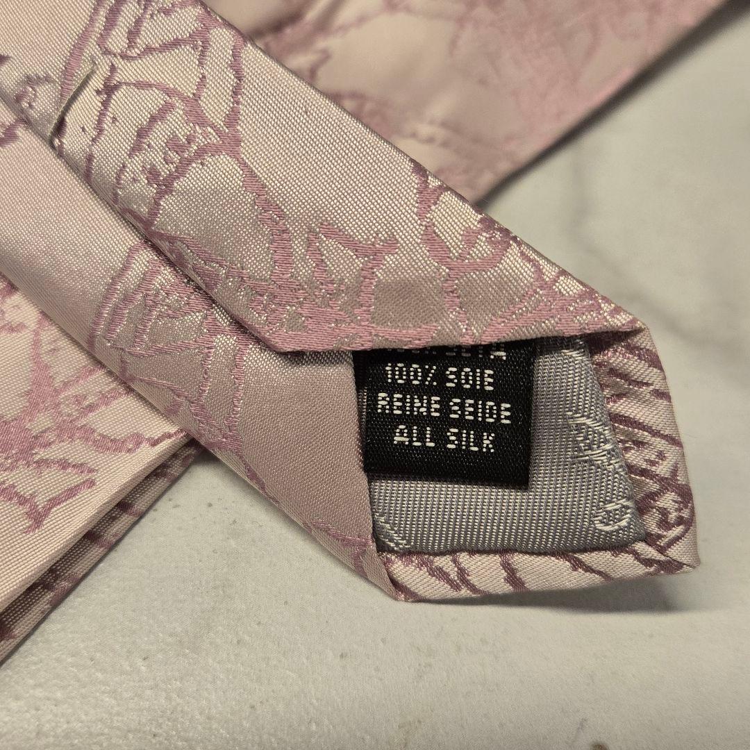 Vivienne Westwood ヴィヴィアン　オーブ　総柄　ネクタイ　ピンク