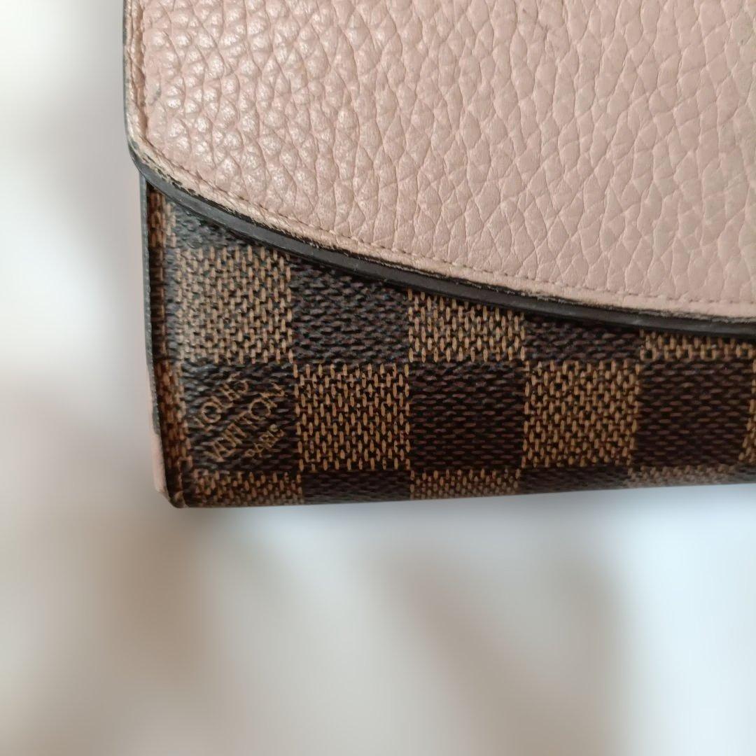 LOUIS VUITTON ポルトフォイユ ノルマンディ ダミエ ピンク 長財布