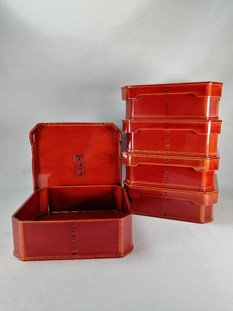 【茶事道具】春慶塗大徳寺重　弁当箱　主菓子　懐石道具370