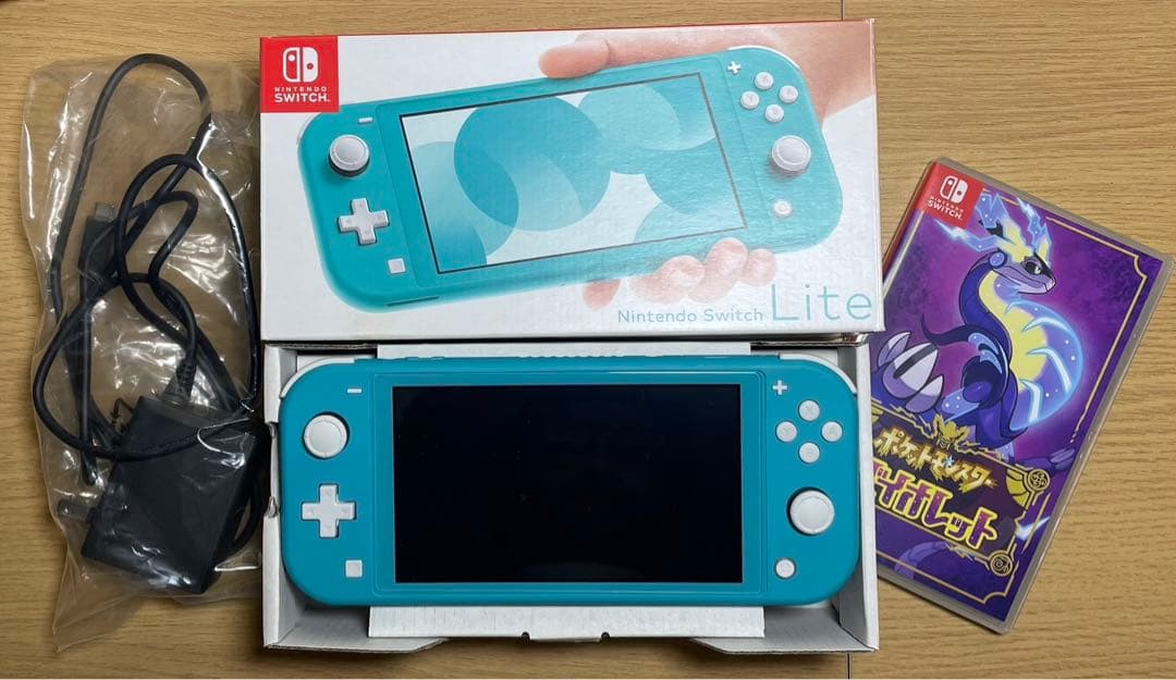 Nintendo Switch Lite ターコイズ + ポケモン　バイオレット