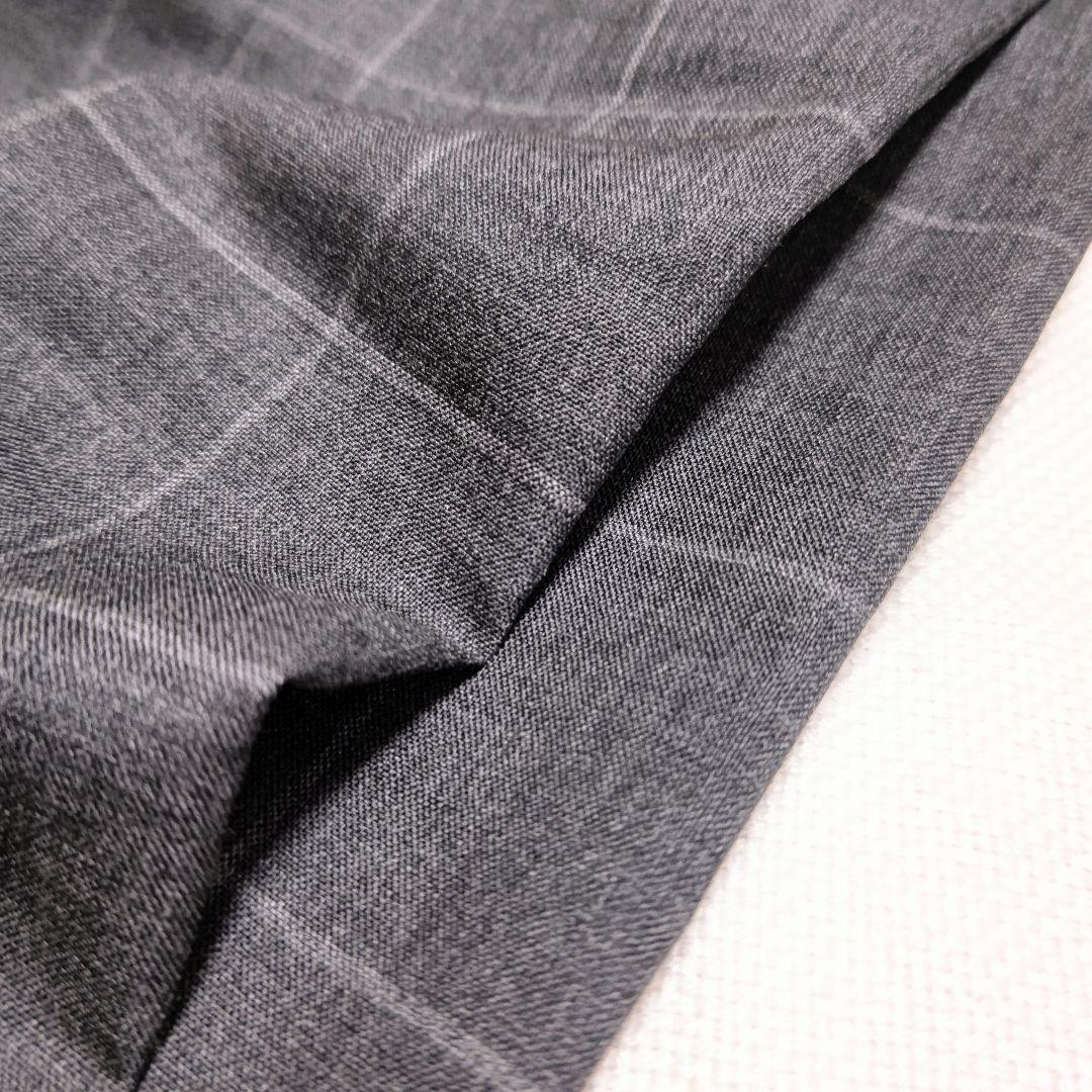 ビームスエフBEAMS Fウィンドウペーンチェック柄グレースーツ上下セットアップ