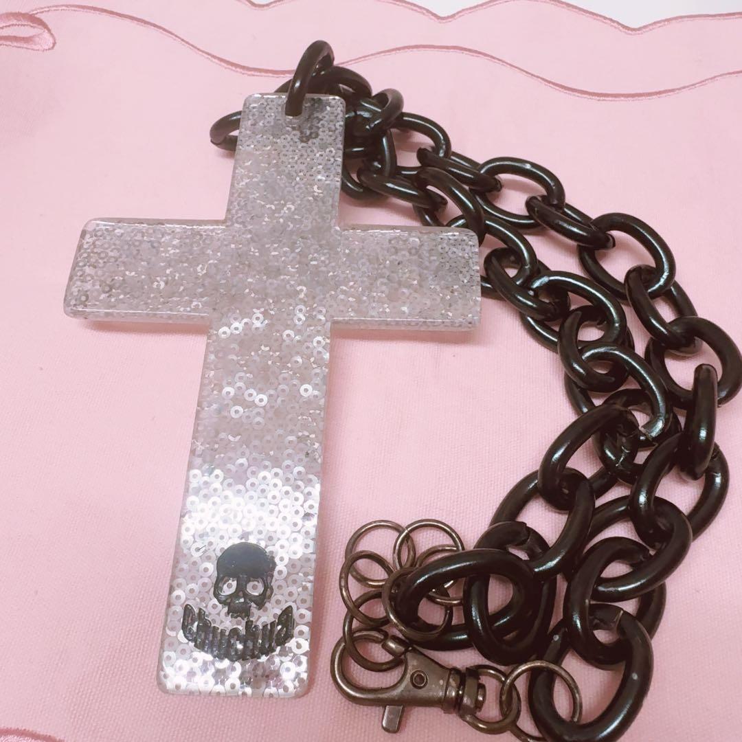 GLAVIL tutuha ビッグ クロスネックレス シルバー