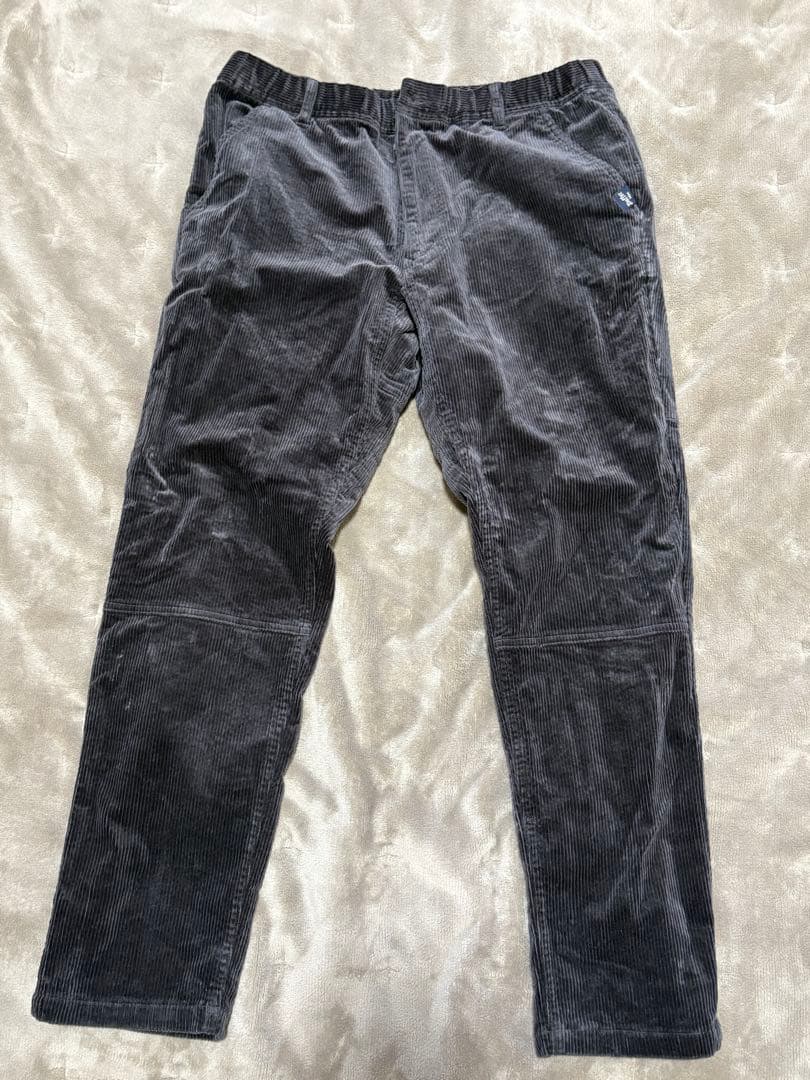 オリーブ・チャコールグレー スラックス L