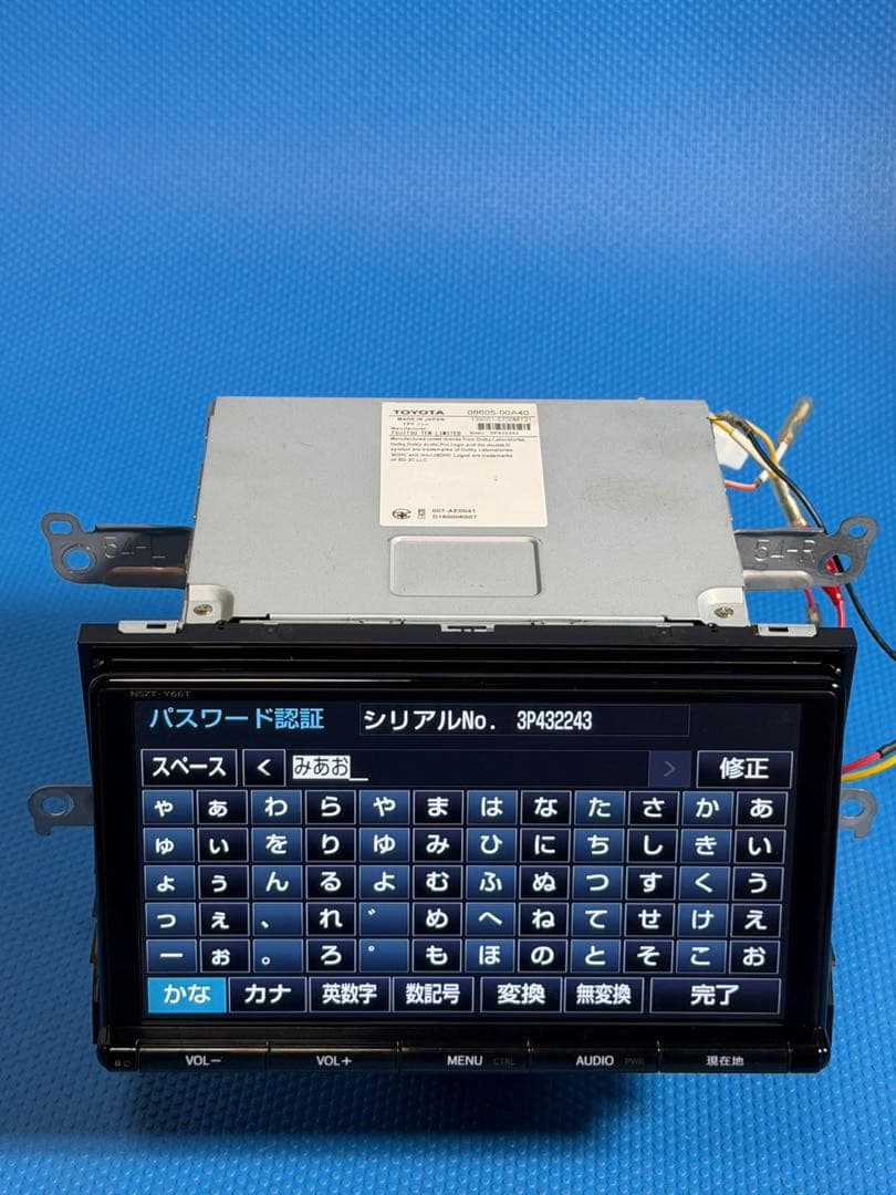 トヨタ純正 9インチ メモリーナビ NSZT-Y66T フルセグ DVD