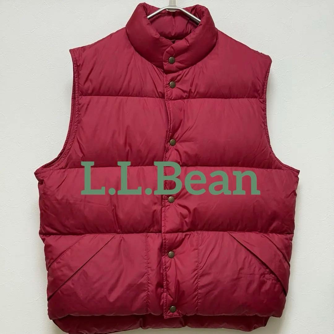 L.L.Bean ダウンベスト 赤 メンズ Mサイズ