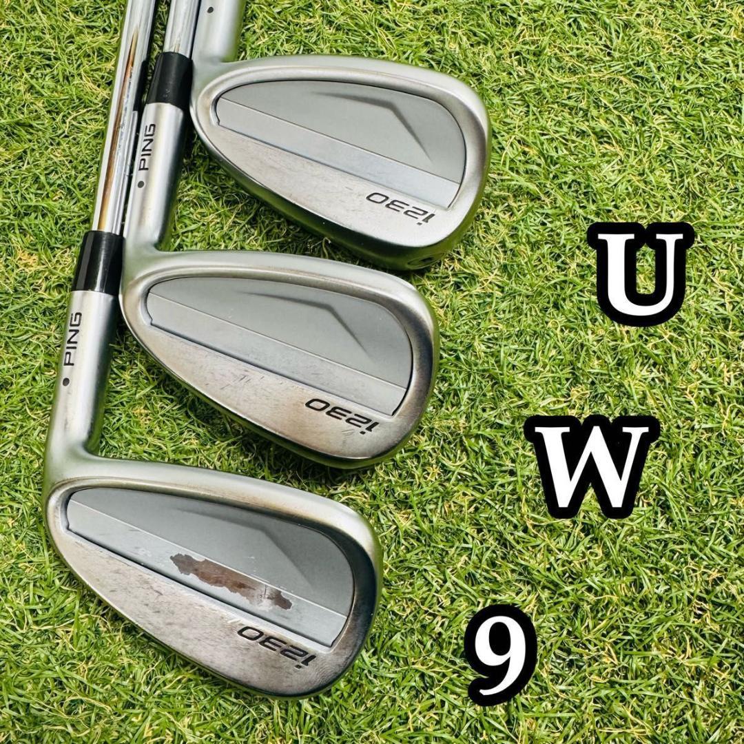 【良品】ピン i230 黒ドット メンズアイアンセット 7本 スチール S