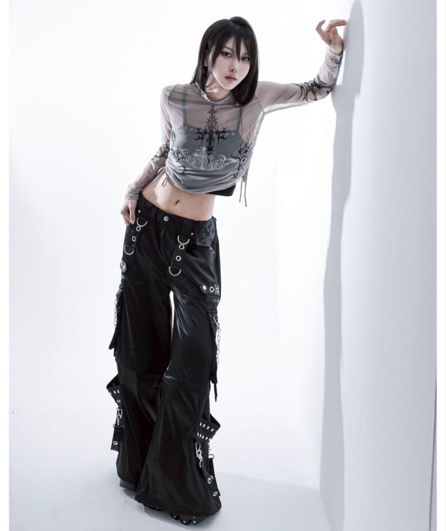 REFLEM 2WAY ワイド ボンテージ パンツ