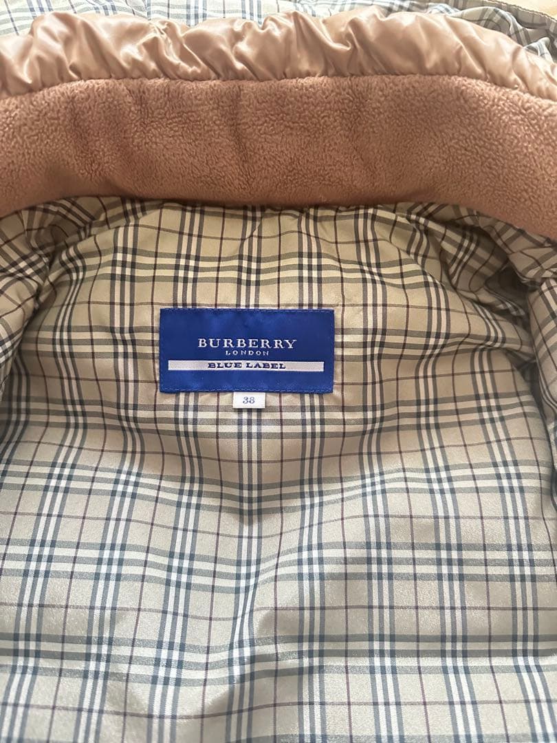 美品 バーバリーブルーレーベル ダウン ベスト