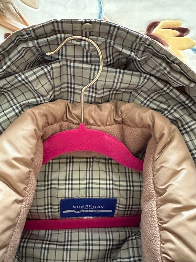 美品 バーバリーブルーレーベル ダウン ベスト