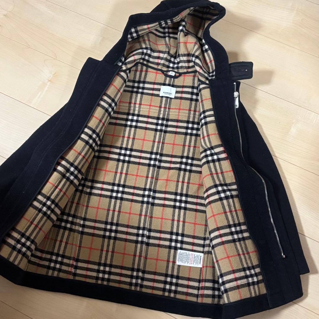 BURBERRY フード付き ダッフルコート 8Y 128㎝ バーバリー ノバ