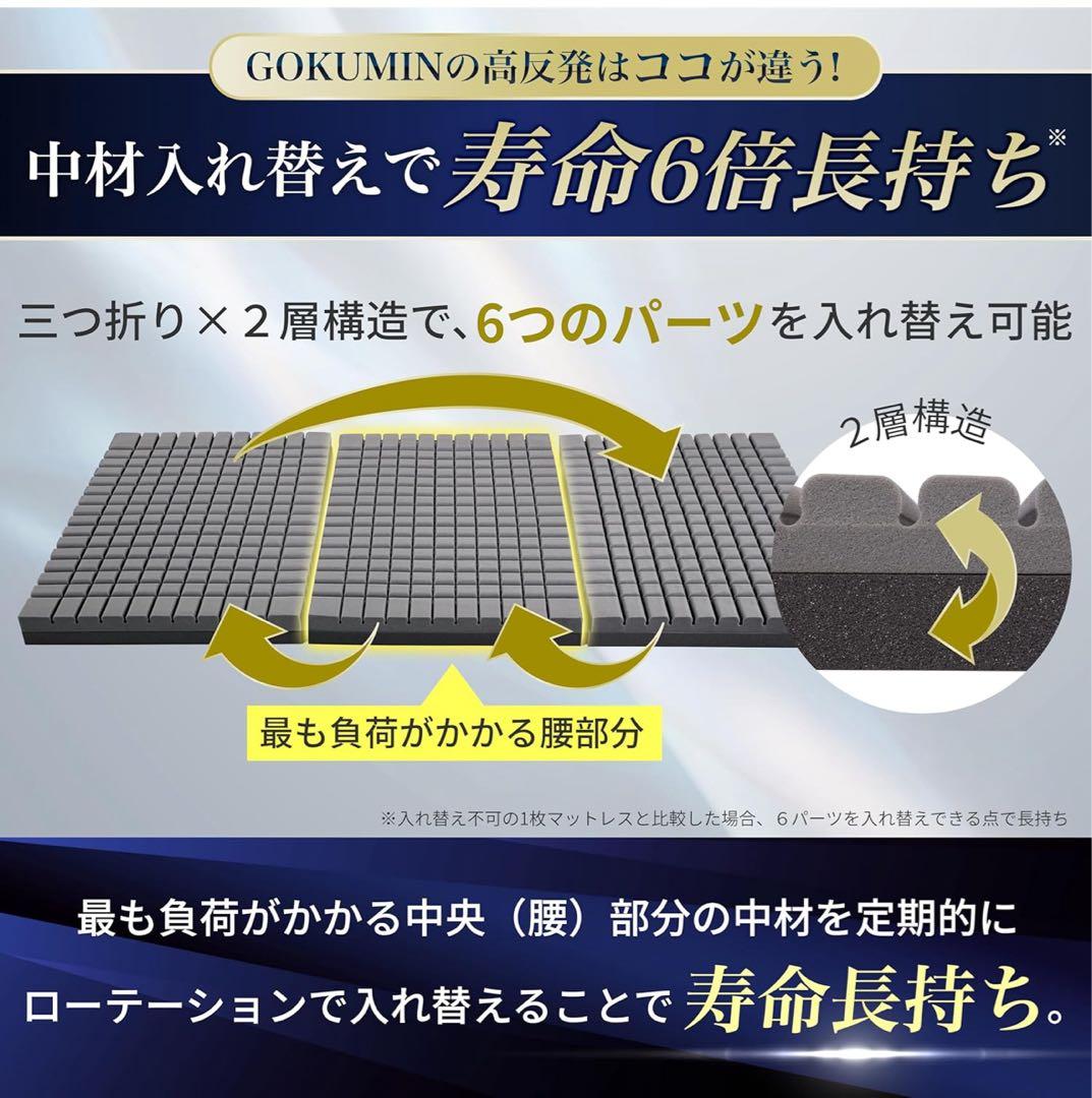 GOKUMIN グランマットレス 10cm厚 2層構造