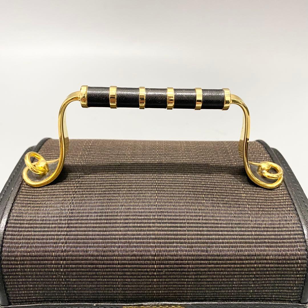 極美品 comtess コンテス ホースヘアー ミニバニティバッグ