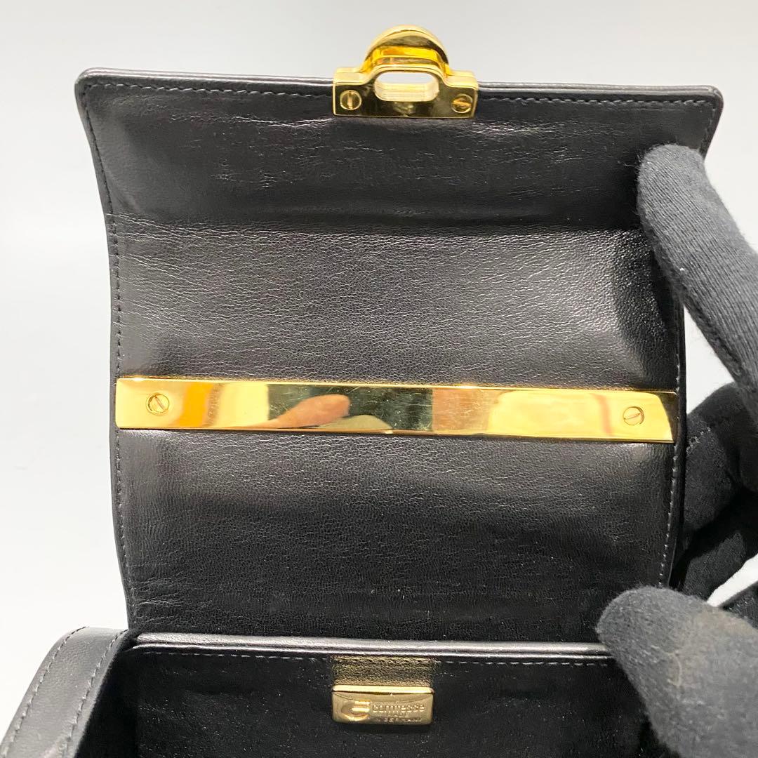 極美品 comtess コンテス ホースヘアー ミニバニティバッグ