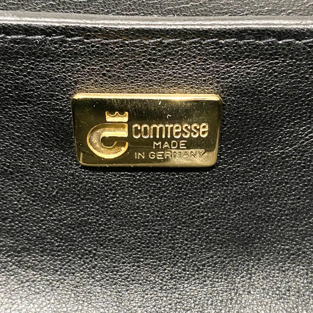 極美品 comtess コンテス ホースヘアー ミニバニティバッグ