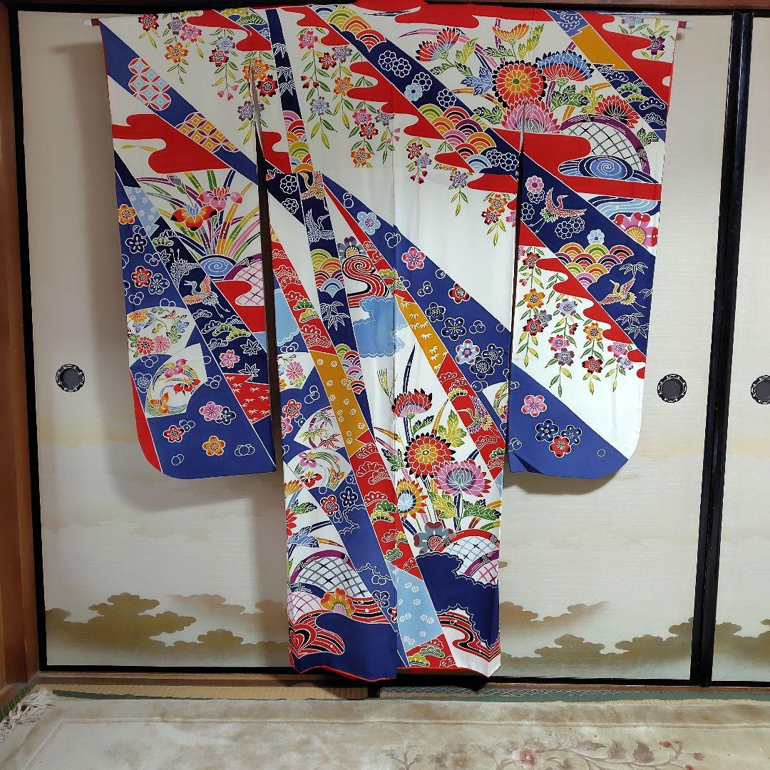 正絹紅型振袖　成人式、卒業式、結婚式等