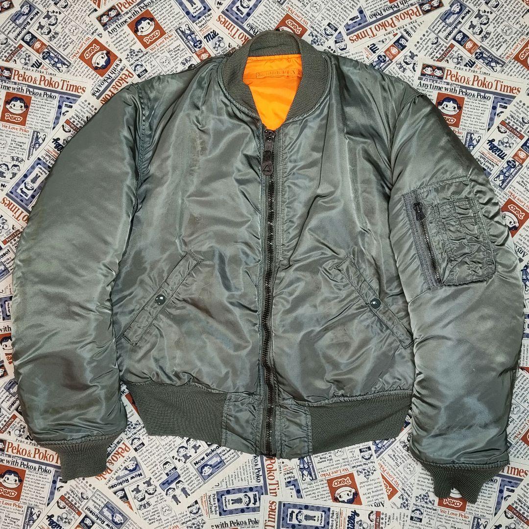 USA製 ALPHA アルファ 68年復刻 MA-1 フライトジャケット M