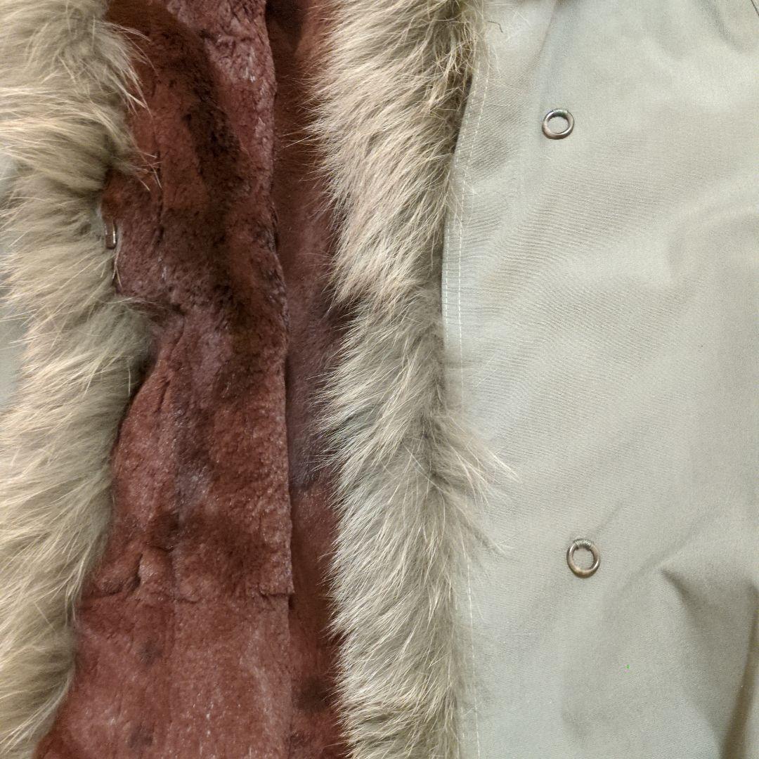 『サガファー』サガフォックスリアルファーライニングロングコートフリーサイズ北欧製