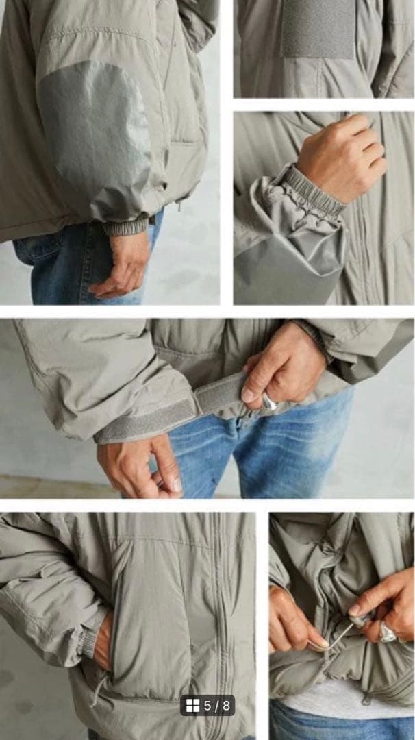 ジャケット・アウター WAIPER PRIMALOFT JACKET ALPHA GRAY