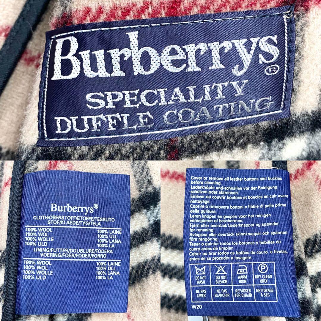 美品✨ Burberrys ダッフルコート ノバチェック 英国製 ベージュ XL
